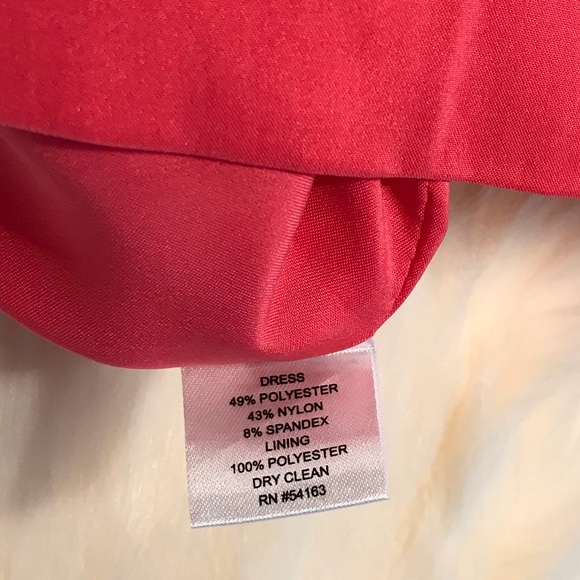 Jessica Simpson Coral One Shoulder Ruffle Dress - Picture 7 of 8